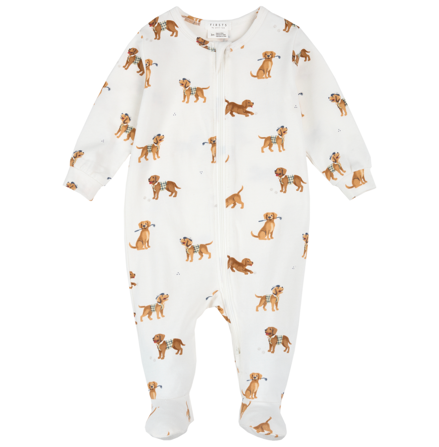 Zipper Sleeper Footless - Golf Pups