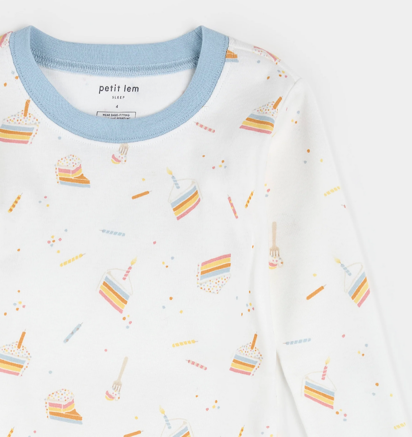 2 Piece Long Sleeve PJ Set - Birthday Cake