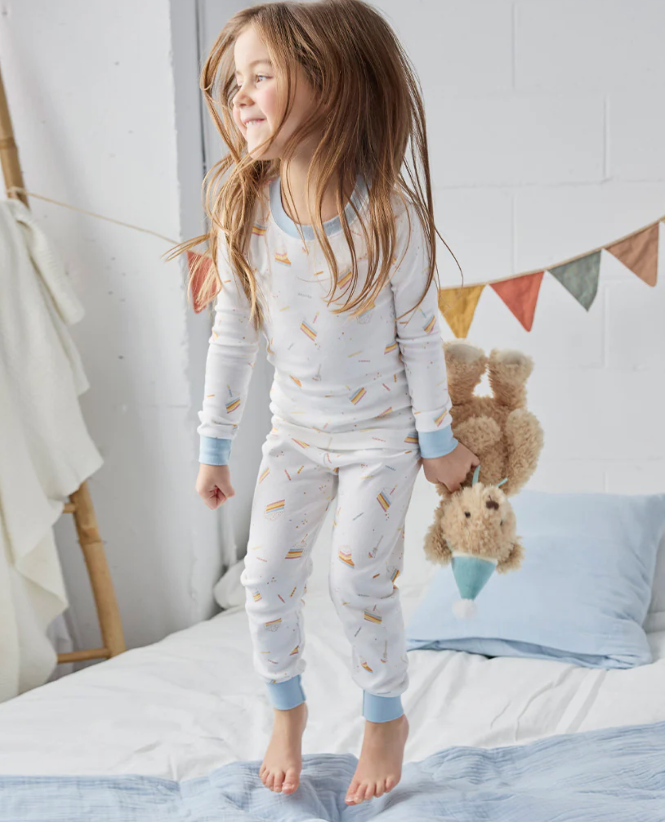 2 Piece Long Sleeve PJ Set - Birthday Cake