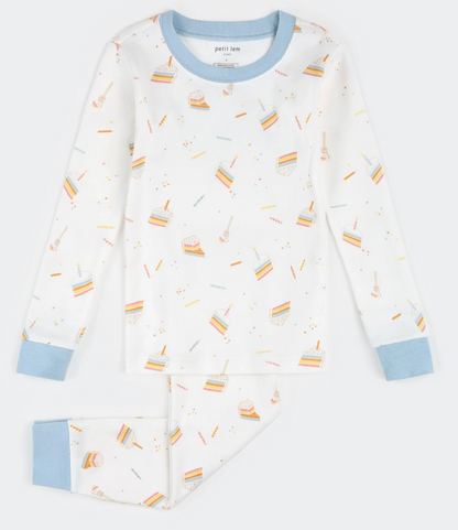 2 Piece Long Sleeve PJ Set - Birthday Cake
