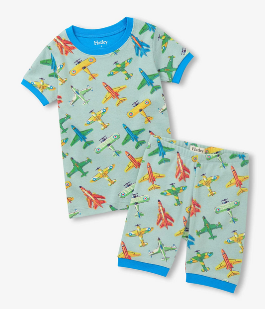 Shorts PJ Set - Vintage Aircrafts