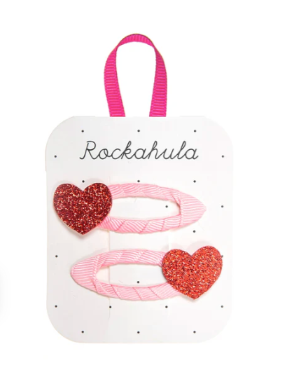 Clips - Love Heart Glitter