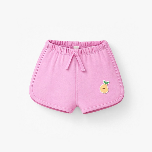 Mauve shorts in French cotton