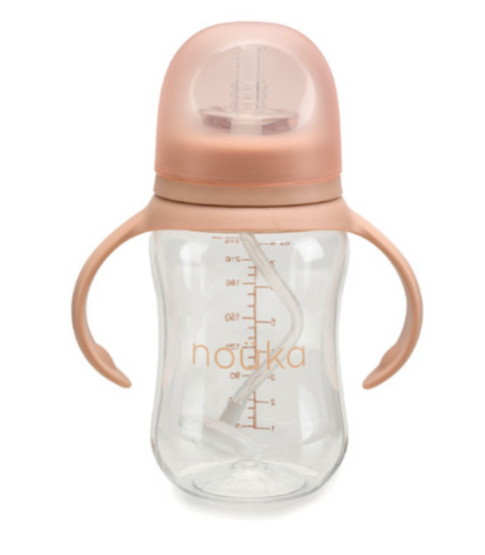 Traditional Sippy/Weighted Straw Cup - Soft Blush