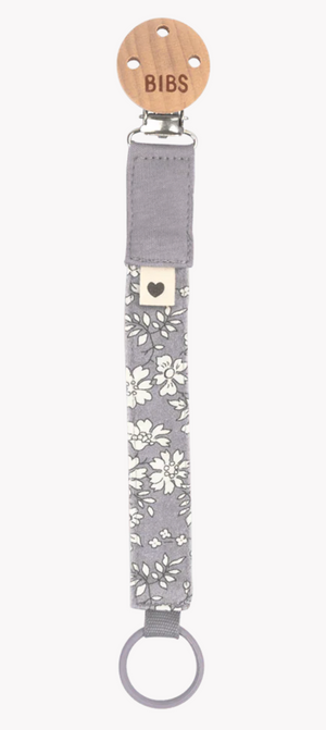 BIBS Pacifier Clip Liberty - Fossil Grey