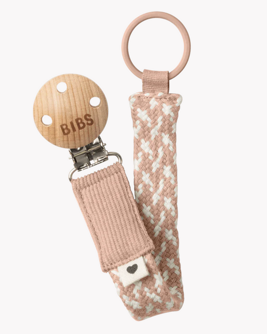 BIBS Pacifier Clip - Blush