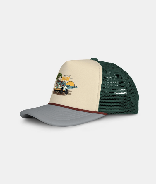 All Terrain Fun Trucker Hat - Oatmeal