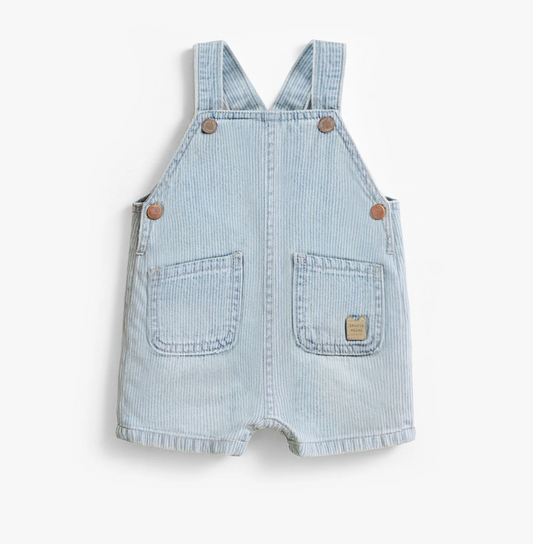 Light Blue Striped Demin Overall