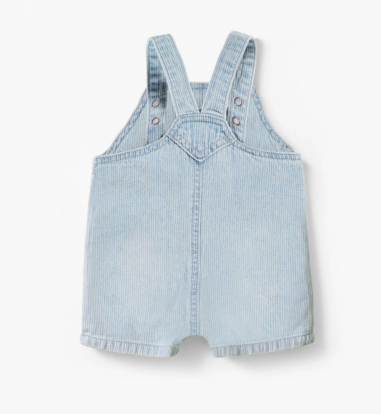Light Blue Striped Demin Overall
