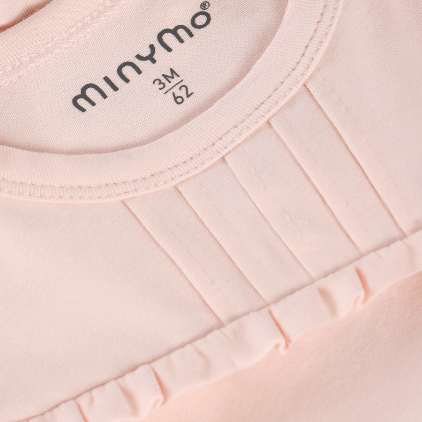 Short-sleeve Body suit with Ruffle - Pink