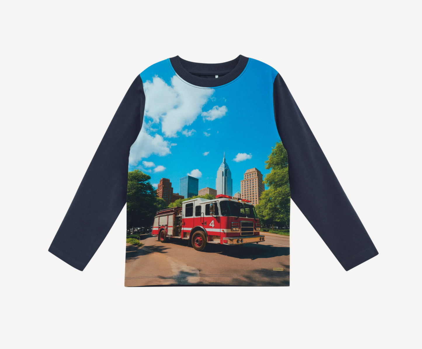Long Sleeve Shirt - Red Fire Truck