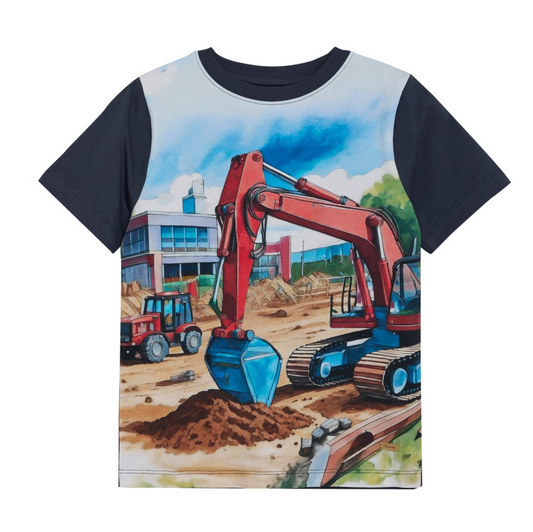T-Shirt - Red Excavator