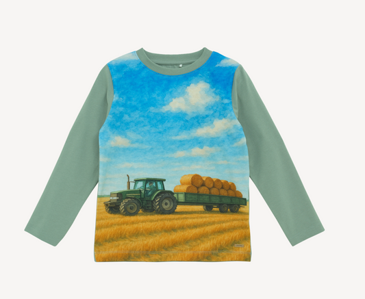 Long Sleeve Shirt - Green Tractor