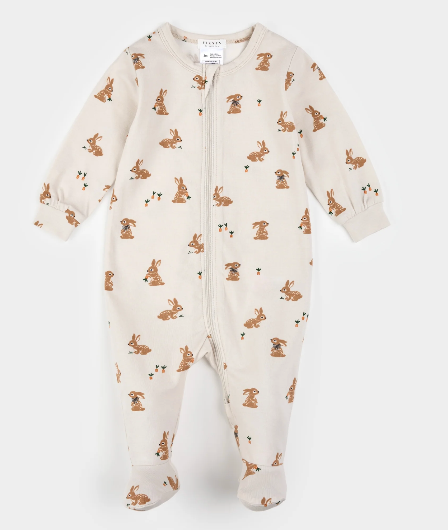 Zipper Sleeper Footed - Bunnies