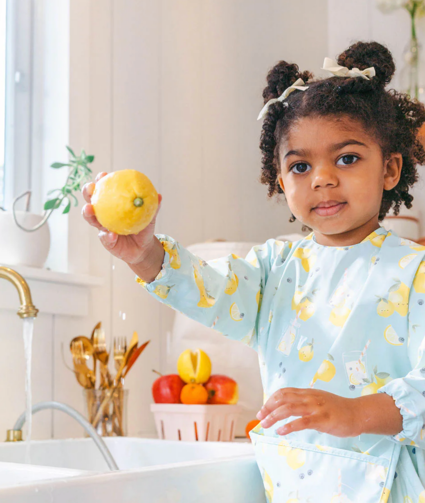 Long Sleeve Waterproof Bib - Lemon Squeezy