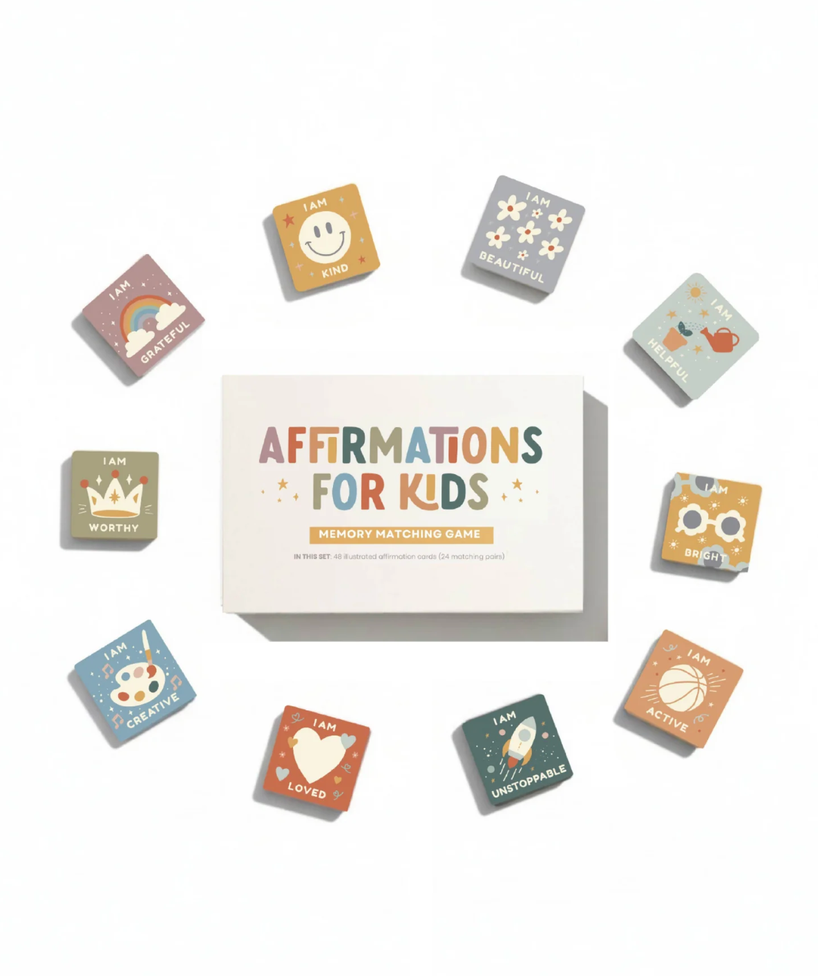 Affirmations For Kids - Memory Matching Game