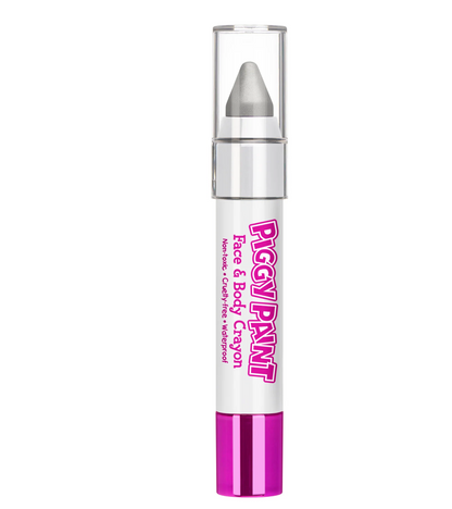 Piggy Paint Face & Body Crayon - Metallic Silver