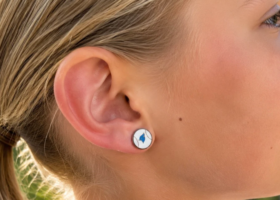 Earrings - Blue Jay Studs