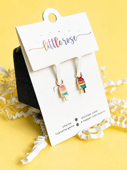Earrings Hoop Charm - Popsicle