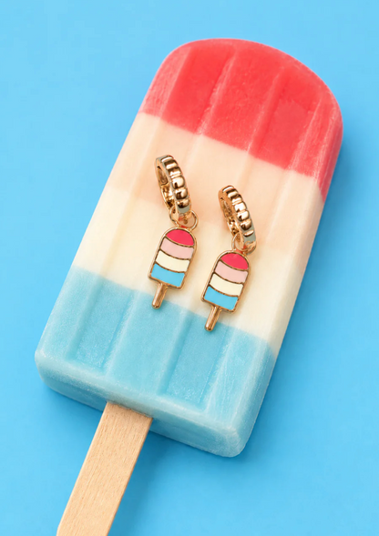 Earrings Hoop Charm - Popsicle