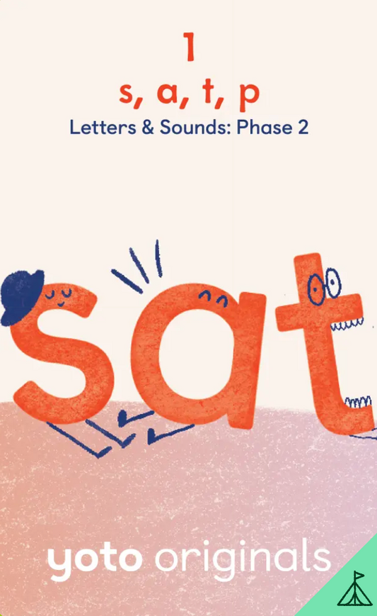 Yoto Audiobook Card - Phonics: Letters & Sounds: Phase 2