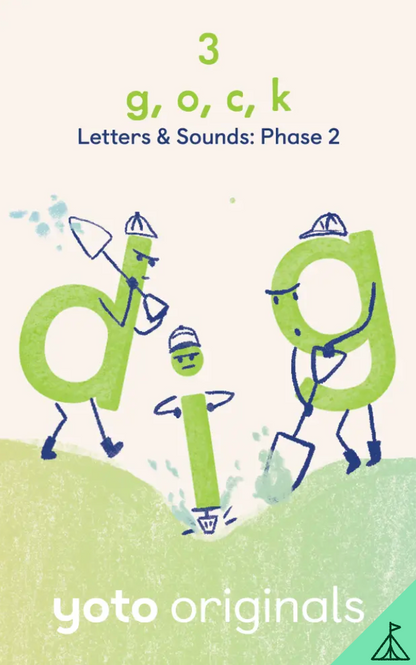 Yoto Audiobook Card - Phonics: Letters & Sounds: Phase 2