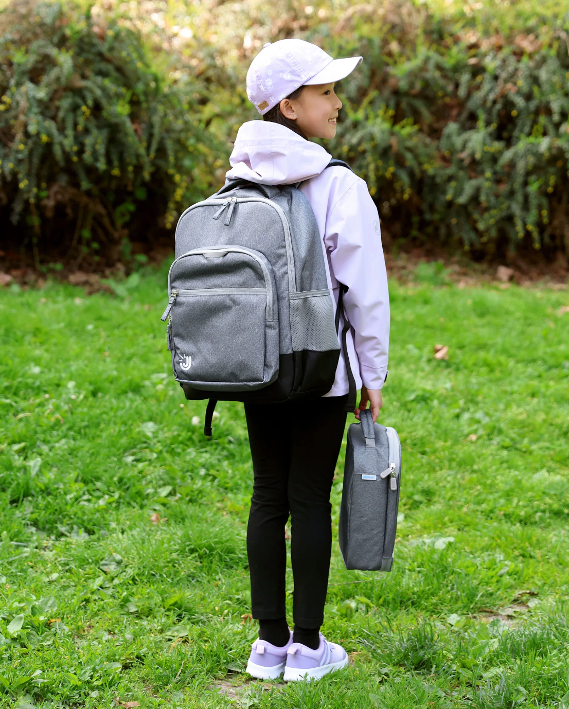 Youth Backpack - Heather Grey