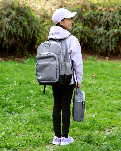 Youth Backpack - Heather Grey