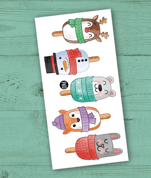 Temporary Tattoos - Christmas Popsicle