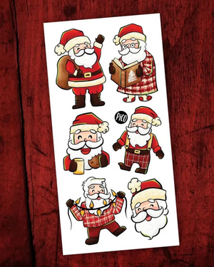 Temporary Tattoos - Santa Claus in Pajamas