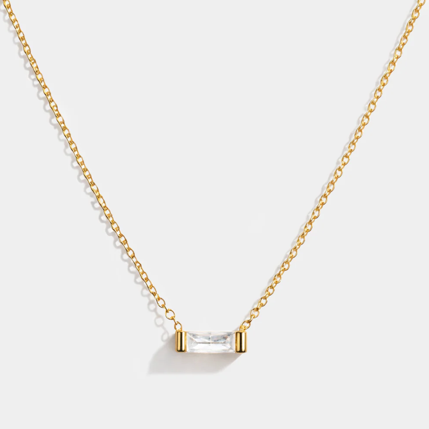 Golden rectangle with translucent stone