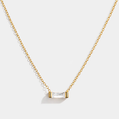 Golden rectangle with translucent stone