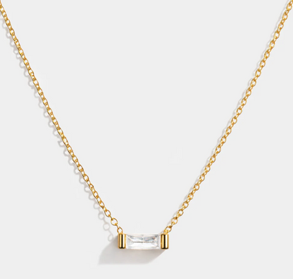Golden rectangle with translucent stone