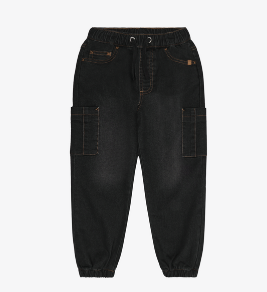 Soft  Black Denim Pants
