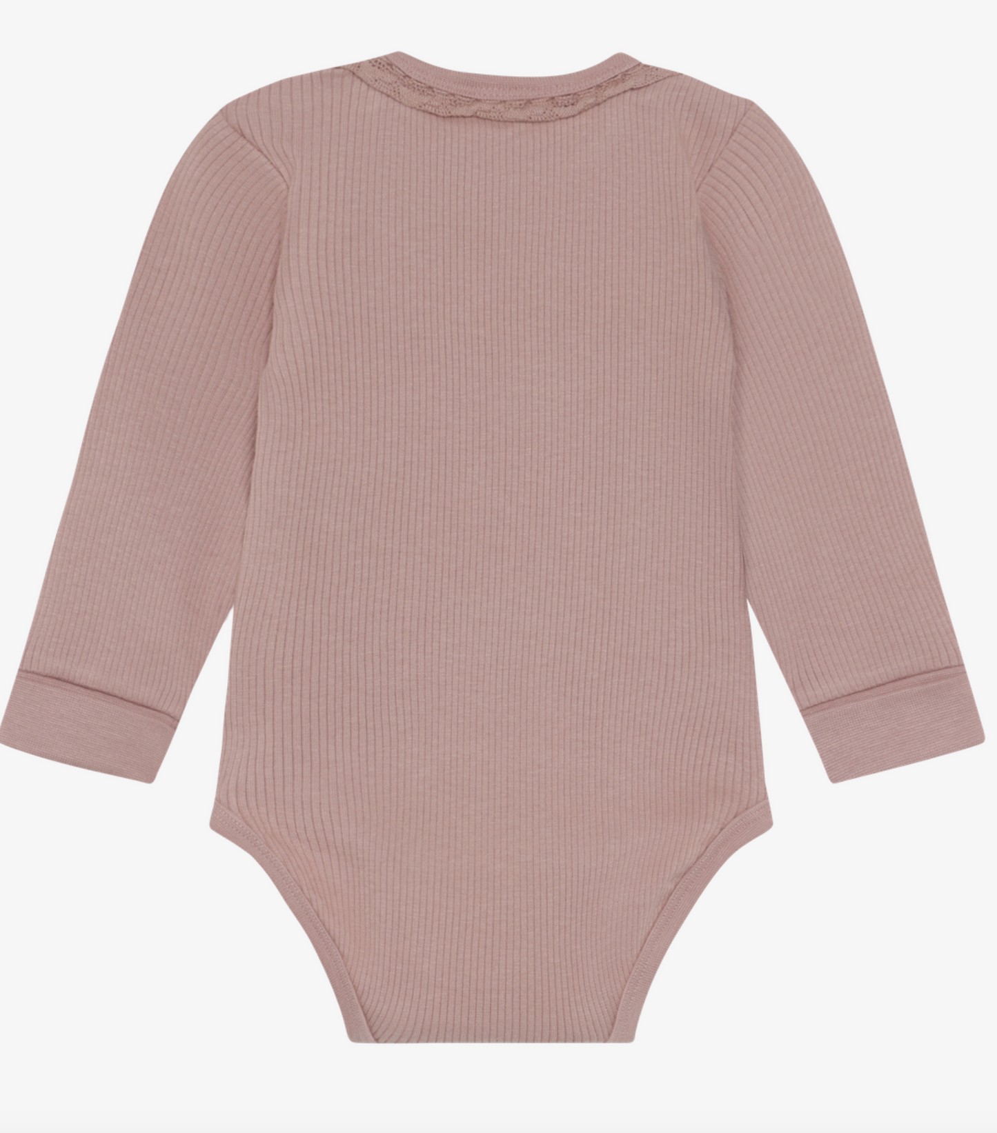 Ribbed Body Suit Long Sleeve - Blush