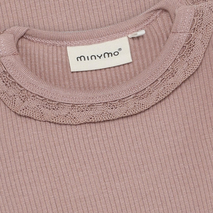 Ribbed Body Suit Long Sleeve - Blush