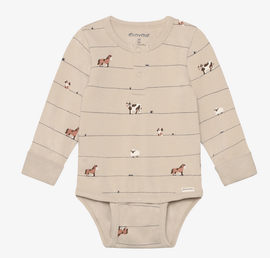 Body Suit Long Sleeve - Farm