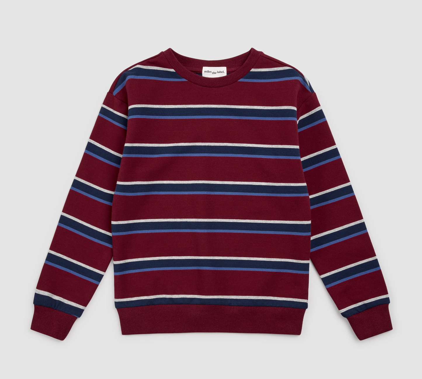 Burgundy and Blue Knit 2 Piece Set