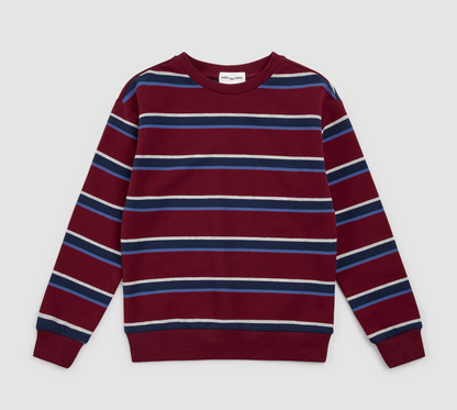 Burgundy and Blue Knit 2 Piece Set