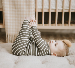 Zipper Sleeper - Ribbed Farm Green