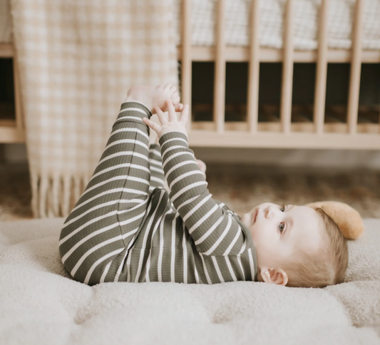 Zipper Sleeper - Ribbed Farm Green