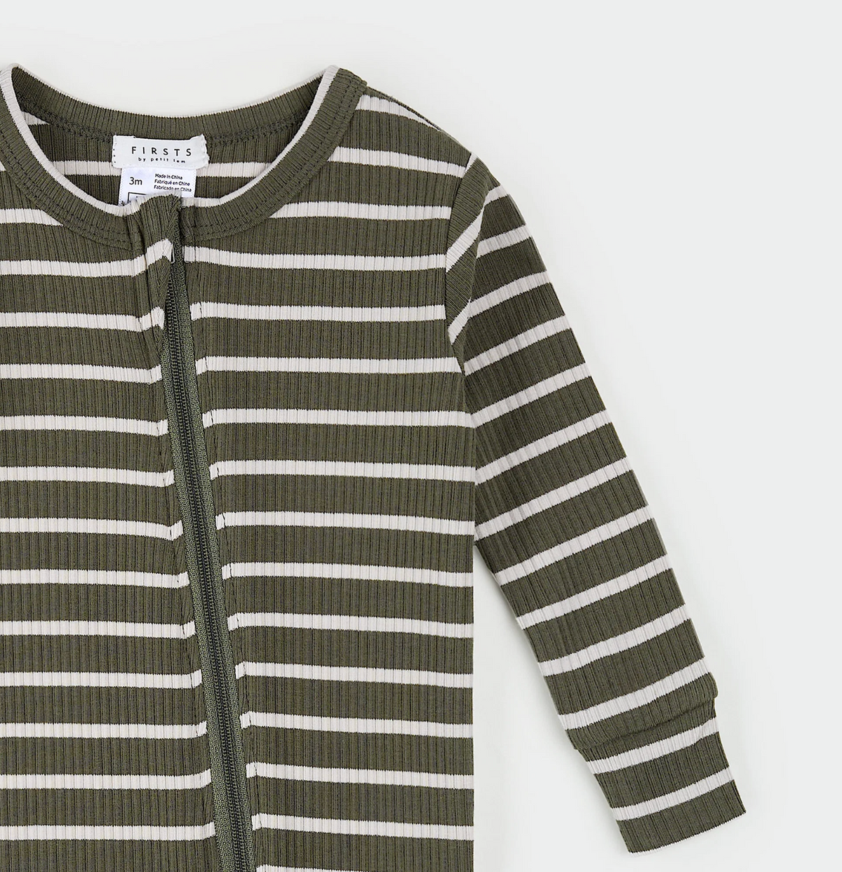 Zipper Sleeper - Ribbed Farm Green