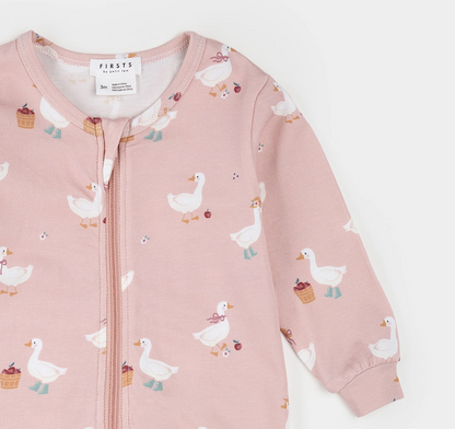 Zipper Footed Sleeper - Dress-Up Duck