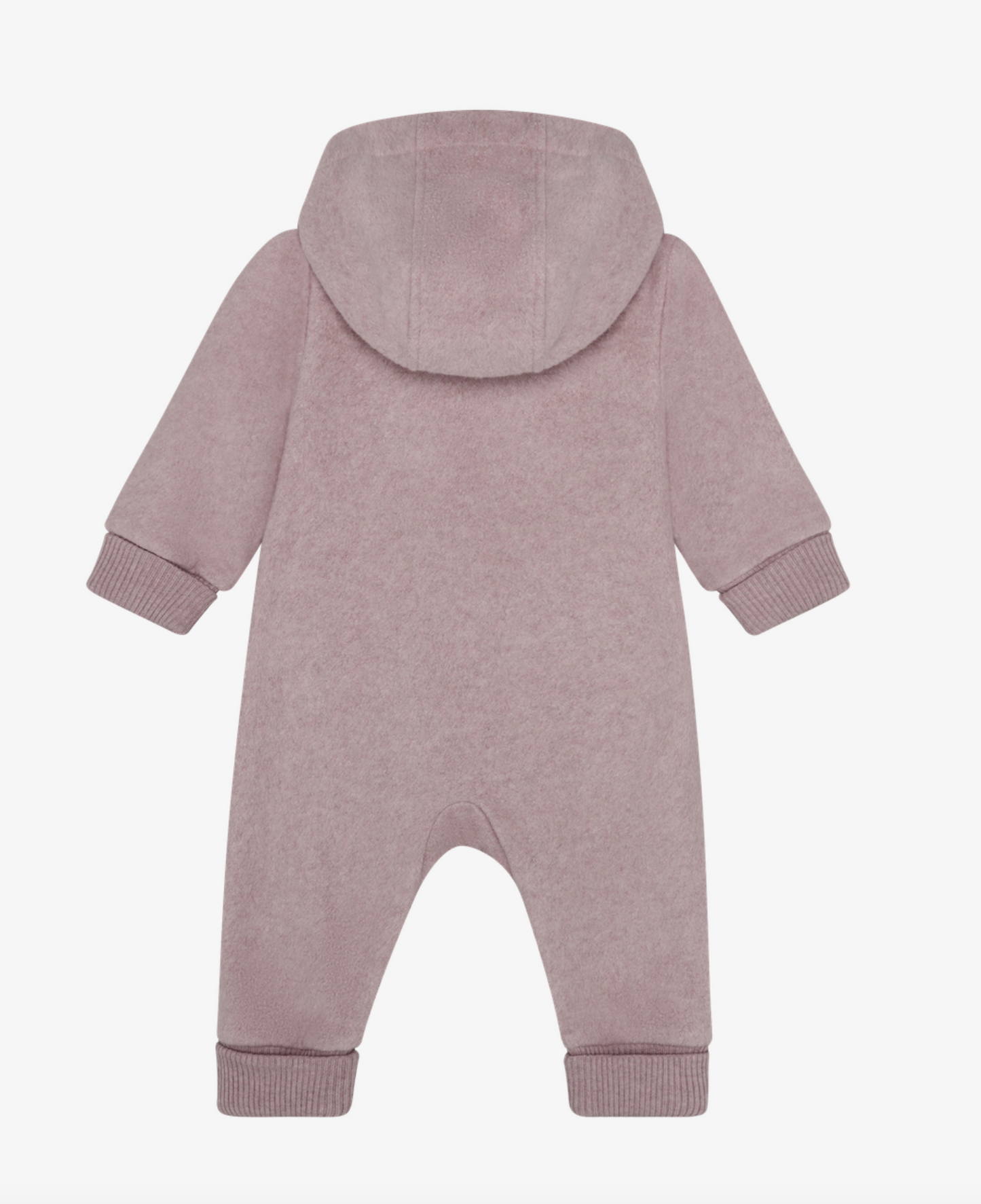 Baby Bear Fleece Jumpsuit - Blush