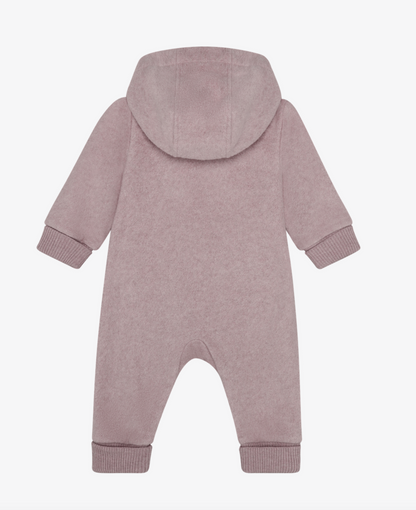 Baby Bear Fleece Jumpsuit - Blush