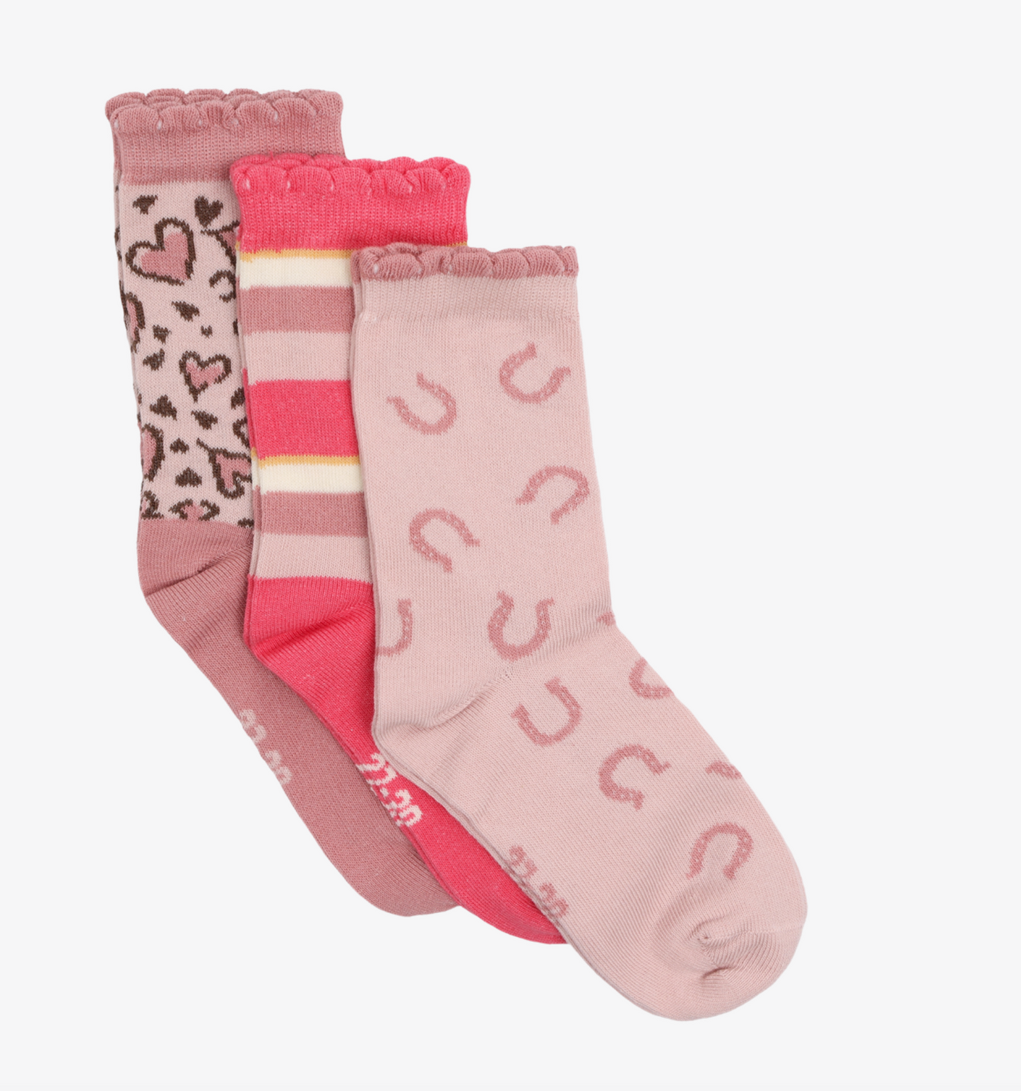 Hearts and Horseshoe Socks 3-Pack