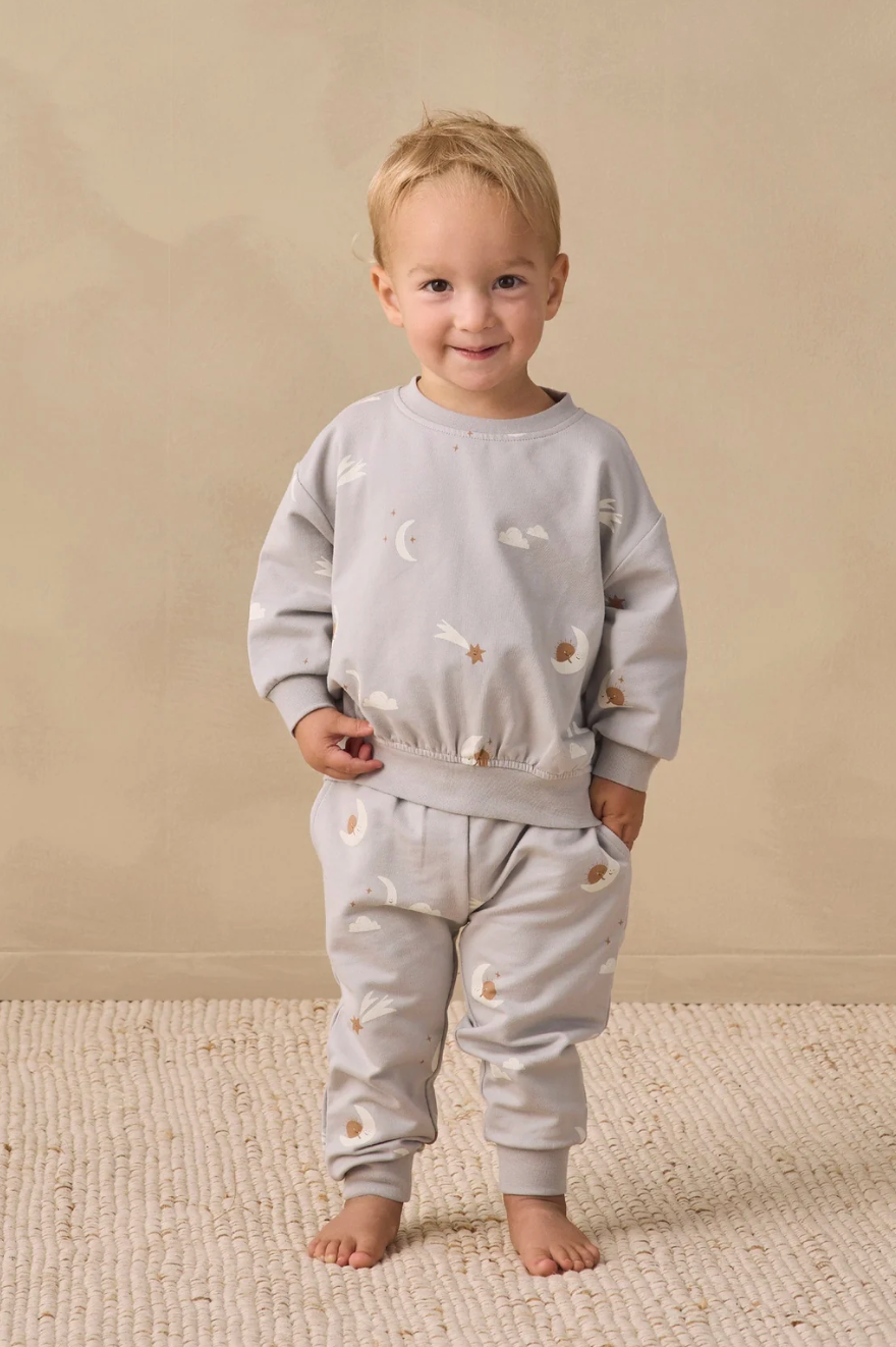 Relaxed Sweatshirt - Sky Friends