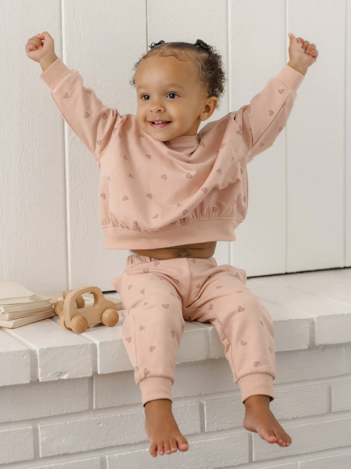 Relaxed Sweatshirt - Hearts