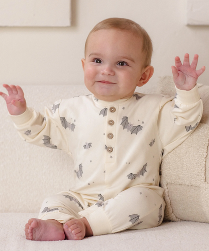 Relaxed Fleece Jumpsuit - Baby Bats