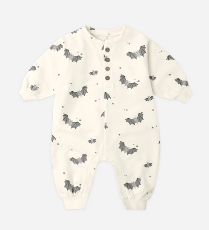 Relaxed Fleece Jumpsuit - Baby Bats